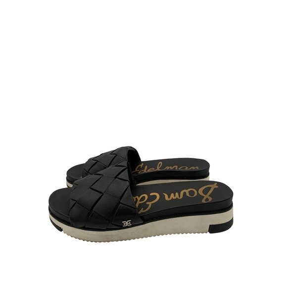 Women’s Sam Edelman Black Texture Sandals Size 7 - Picture 1 of 7